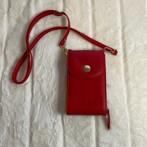 Red phone wallet purse